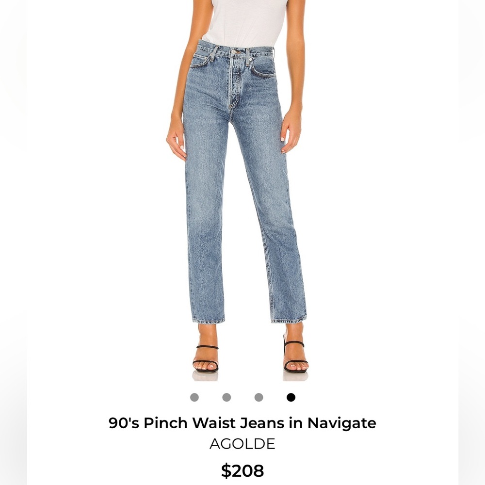 Agolde 90's Pinch Waist Straight Leg Jeans in Blue